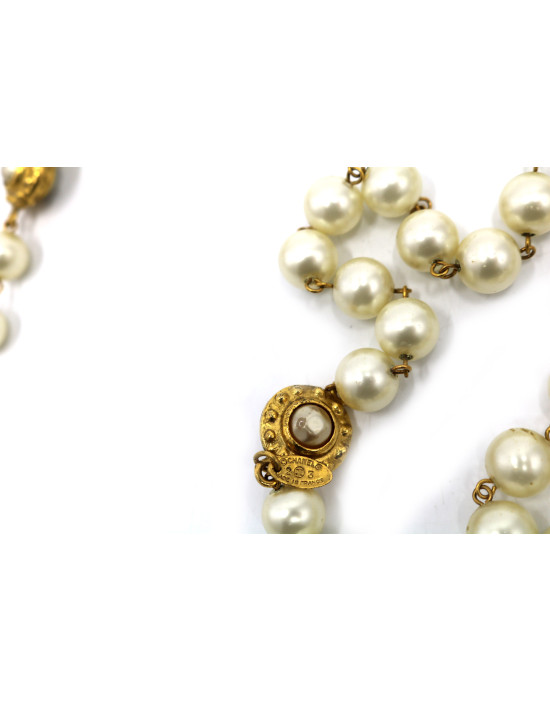 Chanel Collana Metallo e Perle