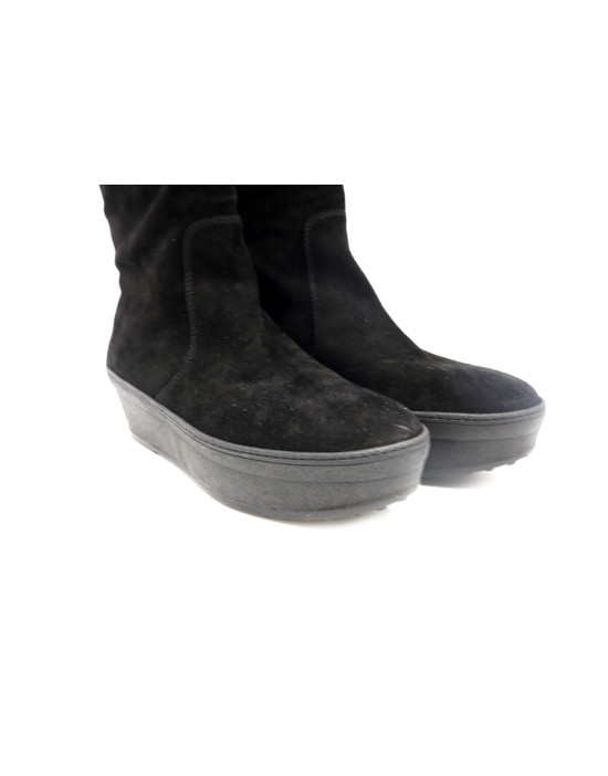 Tod's Stivali Camoscio Nero