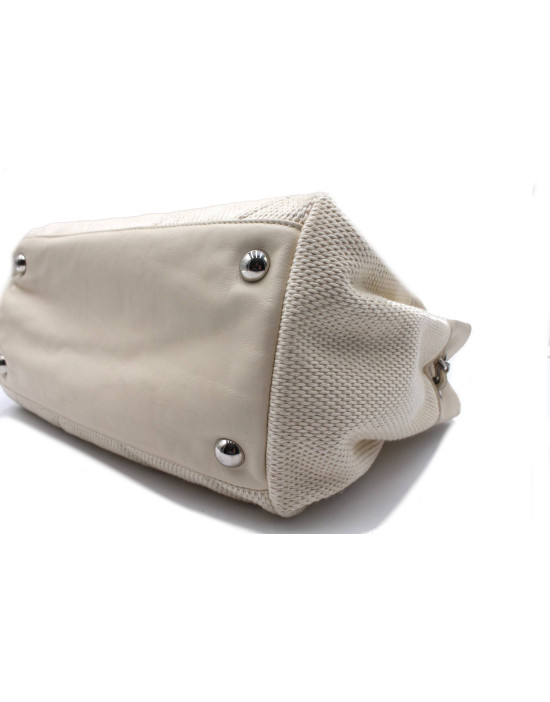 Chanel Shopping Tela Avorio