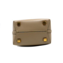 Saint Laurent 르 37 미니 버킷백 베이지 가죽