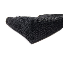 Valentino Rockstud Black Raffia Tote