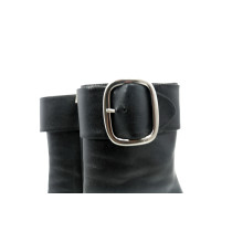 Saint Laurent Stivali Pelle Nera