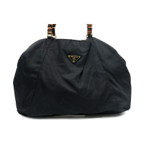 Prada Shopping Tela Vela Nera