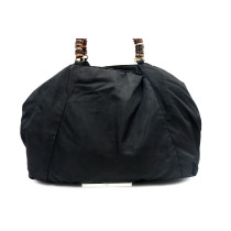 Prada Shopping Tela Vela Nera