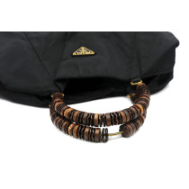 Prada Shopping Tela Vela Nera