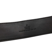 Gucci Cintura Interlocking Web e Pelle