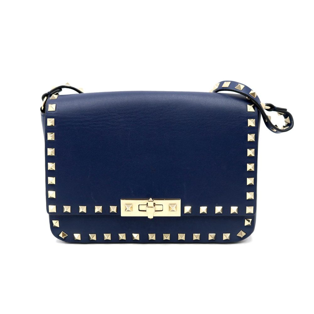 Valentino Rockstud Piccola Pelle Blu