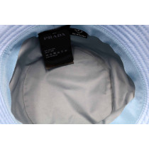 Prada Cappello Nylon Azzurro