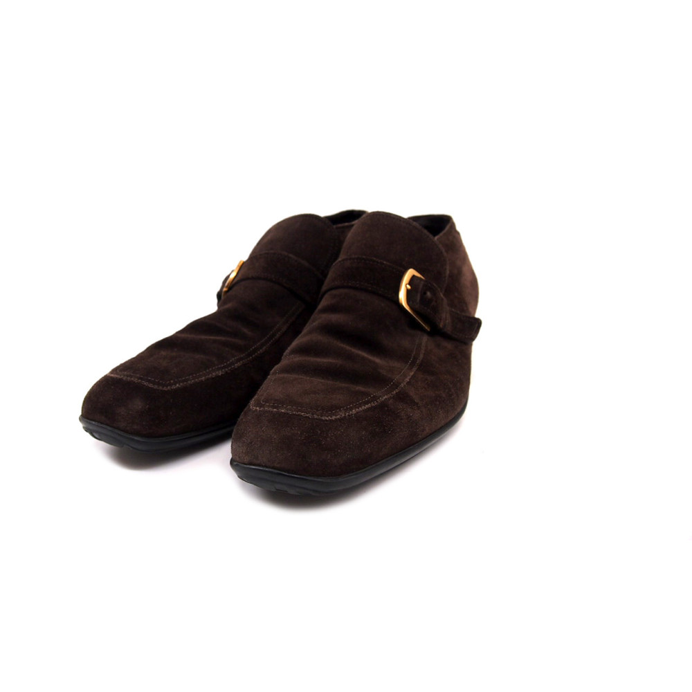 Ferragamo Mocassino Camoscio Marrone