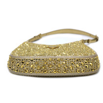 Prada Cleo Raso Con Cristalli Oro - Crystal