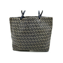 Fendi Tote Bag Zucchino Blu e Beige