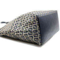 Fendi Tote Bag Zucchino Blu e Beige