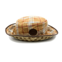 Gucci Cappello GG e Check Beige