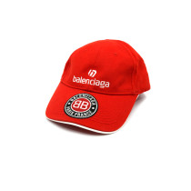 Balenciaga Cappello Tela Rosso