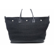 Saint Laurent Shopping XXL Weekend Rafia Nera