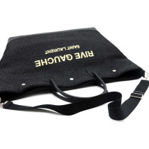 Saint Laurent Shopping XXL Weekend Rafia Nera