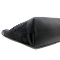 Saint Laurent Shopping XXL Weekend Rafia Nera