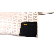 Fendi Sciarpa Seta Avorio