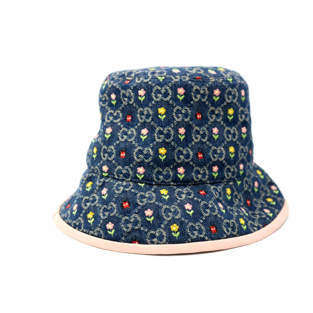 Gucci Cappello Denim GG Blu