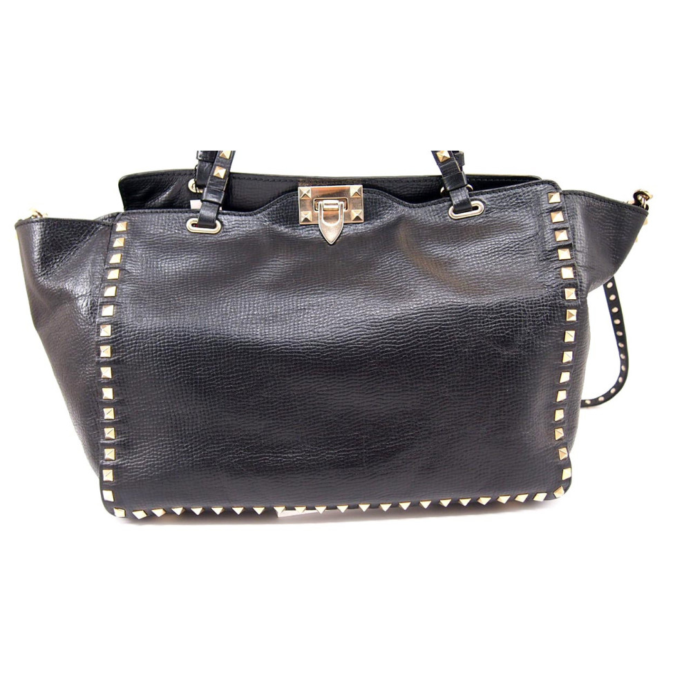 Valentino Tote Rockstud Pelle Nera