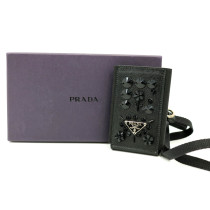 Prada Portacarte Tela Nera