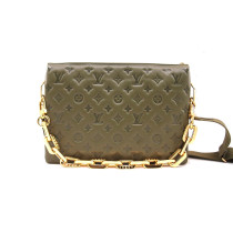 Louis Vuitton Coussin MM Pelle Empreinte Kaki