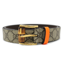 Gucci Cintura GG Beige e Bamboo