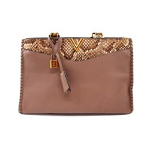 Louis Vuitton Very Zip Pelle e Pitone Tortora