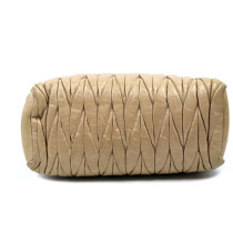 Miu Miu Tracolla Gauffre Beige