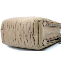 Miu Miu Tracolla Gauffre Beige