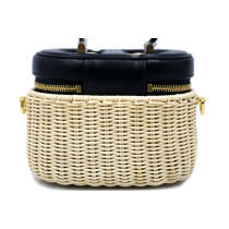Dior Wicker Vanity Pelle in Rattan Beige