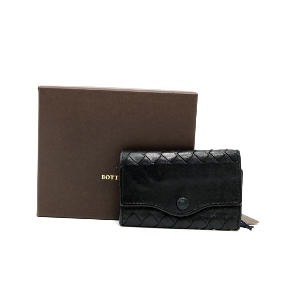 Bottega Veneta Portachiavi Pelle Nera