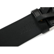 Gucci Cintura GG Buckis Pelle Nera