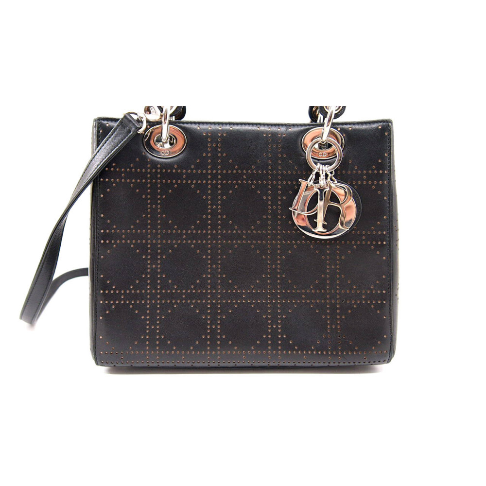 Dior Lady Dior Mini Pelle Nera