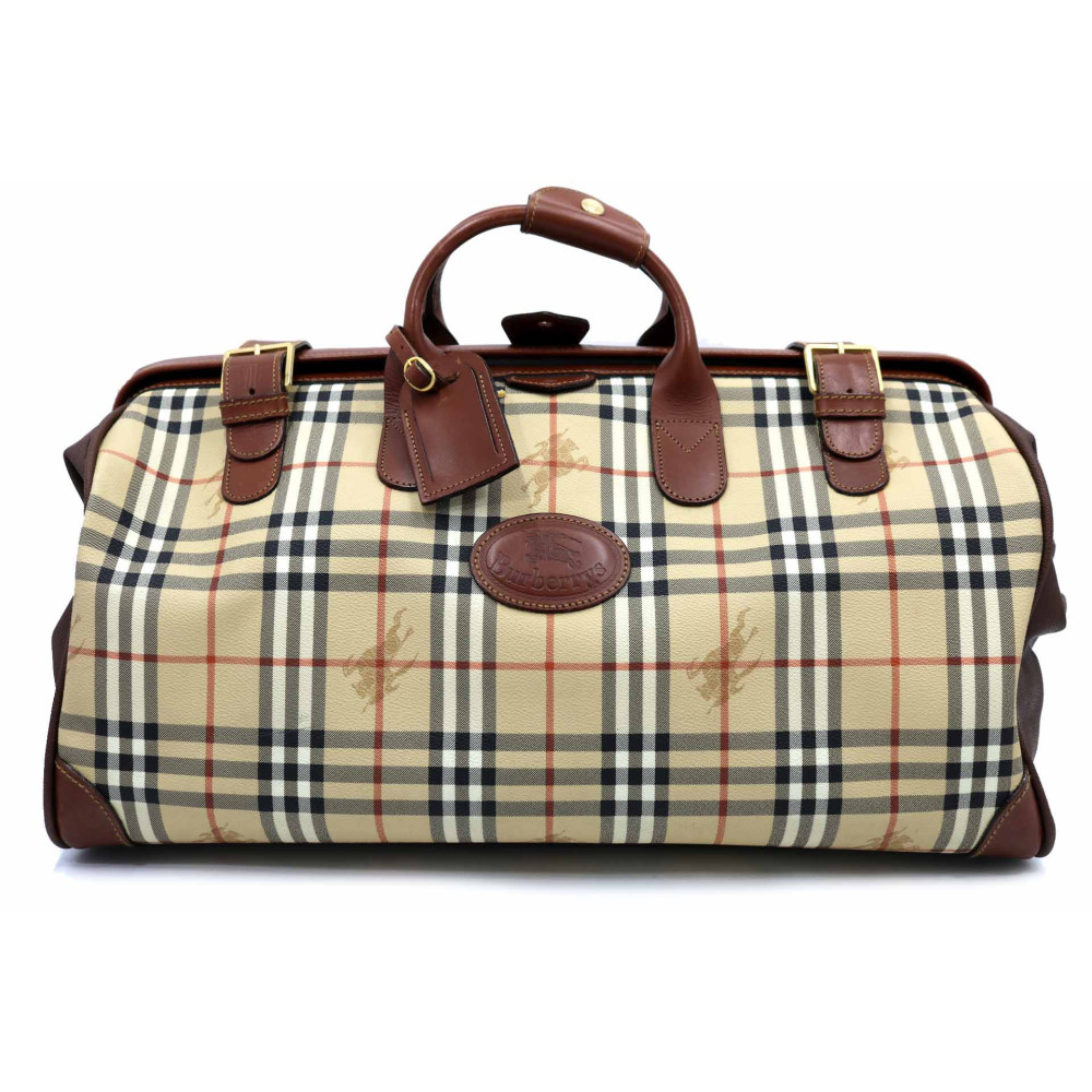 Burberry Borsone da Viaggio Check Beige