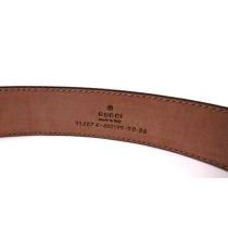 Gucci Cintura Tela e Pelle