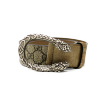 Gucci Cintura Dionysus Pelle Marrone