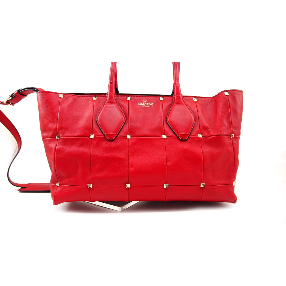 Valentino Shopping Pelle Rossa