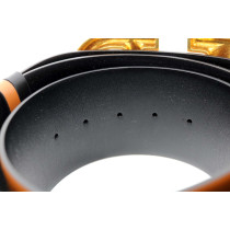 Valentino Cintura Reversibile Pelle Marrone/Nera