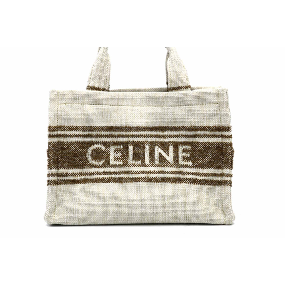 Celine Cabas Tela Beige