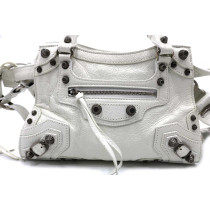 Balenciaga Mini City Pelle Bianca