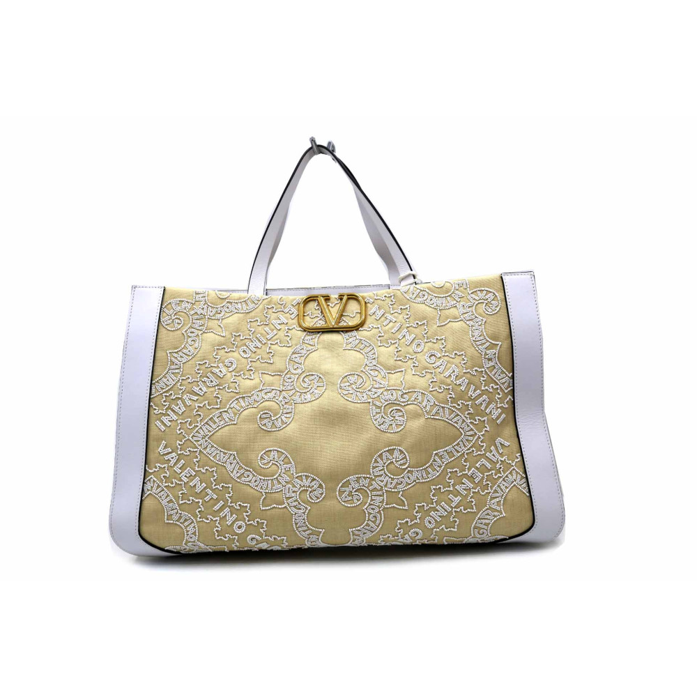 Valentino Shopping Lino Beige