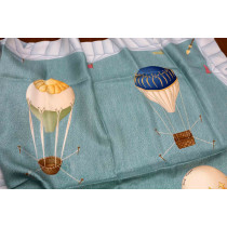 Bulgari Foulard Seta Azzurro e Marrone