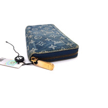 Louis Vuitton Portafoglio Denim Blu