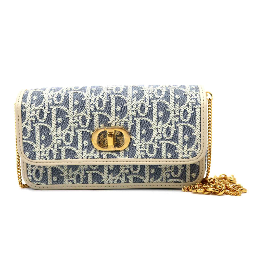 Dior Pochette Miss Caro Tela Azzurra