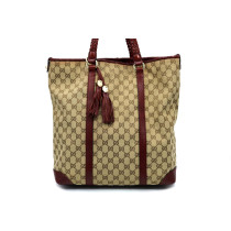 Gucci Marrakech Tessuto GG e Pelle Borgogna