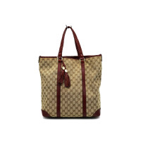 Gucci Marrakech Tessuto GG e Pelle Borgogna