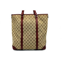 Gucci Marrakech Tessuto GG e Pelle Borgogna