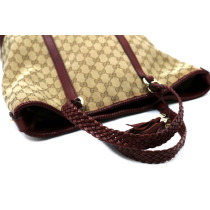 Gucci Marrakech Tessuto GG e Pelle Borgogna