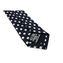 Saint Laurent Cravatta Seta Blu Notte